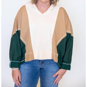 Women's Block Me In Color Sweatshirt - entro - 1 of 4