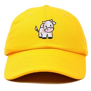 Dalix Strawberry Cow Embroidered Womens Cotton Dad Hat Baseball Cap - 1 of 4