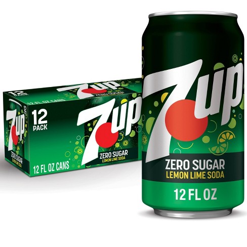 7up Zero Sugar Lemon Lime Soda - 12pk/12 Fl Oz Cans : Target