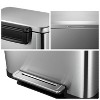 13 Gallon Stainless Steel Trash Can with Soft-Close Lid, Smudge & Fingerprint Resistant, Hands-Free Step-on Waste Bin for Kitchen, Bathroom, Office - 3 of 4