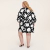 Women's Classic Rose Poplin Long Sleeve Mini Dress - kate spade new york x Target Black/Cream - 2 of 4