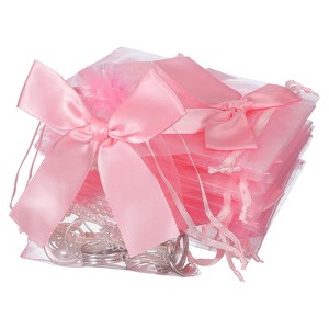 Unique Bargains Drawstring Jewelry Candy Candle Wrap Organza Bow Gift Bags 20 Pcs - 1 of 4