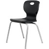 School Student Stack Chair - Luxurious and Comfortable Seat with Robust Riveted Frame - for Classrooms in Home Learning or Office - Packk of 4 Chairs - 3 of 4