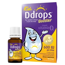 Ddrops Booster Kids Vitamin D Liquid Drops 600 IU - 0.09 fl oz