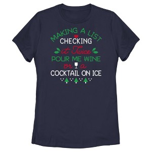 Women's Lost Gods Pour Me Wine on a Cocktail T-Shirt - 1 of 4
