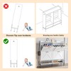 Shoe Storage Cabinet With 4 Flip Drawers, Freestanding Hidden Shoe Organizer with Open Storage, Slim Shoe Rack Cabinet For Hallway Living Room - 4 of 4