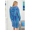 ADR Women's Short Robe, Plush Fleece Women's Robe, Hooded Bathrobe Woman - 4 of 4