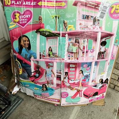 Buy Barbie Dreamhouse, 75+ Pieces, Pool Party Doll House With 3 Story Slide