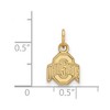 Black Bow Jewelry 10k Yellow Gold Ohio State Buckeyes NCAA Extra Small Pendant - 2 of 3