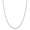Black Bow Jewelry 2mm Sterling Silver Diamond Cut Solid Octagonal Box Chain Necklace - 3 of 4
