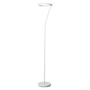 Halo Torchiere LED Floor Lamp White (Includes Energy Efficient Light Bulb) - Ore International