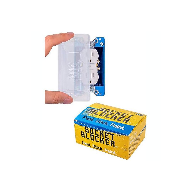 Socket Blocker 1.875 in. W X 4 in. L Clear High Strength Mask and Peel 6 pk, 1 of 6