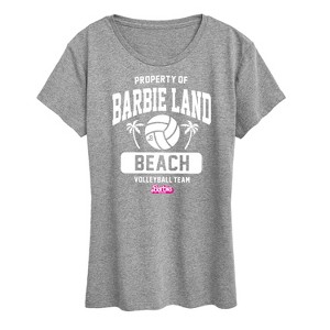 Women's - Barbie - Property of Barbie Land Beach Volleyball Short Sleeve Graphic T-Shirt - 1 of 4