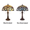 Chloe Lighting August Tiffany-style Dark Bronze 2 Light Victorian Table Lamp 16" Shade - 4 of 4