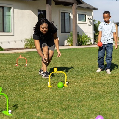 Chuckle & Roar 2 in 1 Kick and Roll Family Croquet