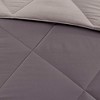 Lycvki 3M Scotchgard Diamond Quilting Reversible Down Alternative Comforter Set - 4 of 4