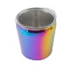 Cambridge Silversmiths 3qt Rainbow Double Wall Ice Bucket: Stainless Steel, Hand Wash, Multicolored, 7.63" Height - 3 of 4