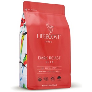 Lifeboost Coffee Embolden Dark Roast  Wholebean Coffee, Non-GMO, Pure, Low Acid, From Central America, Smooth & Delicious - 12 oz - 1 of 4