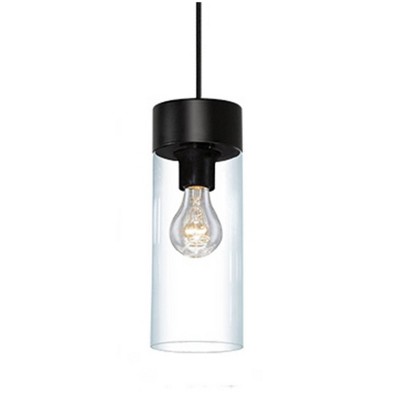 Montey 72" Matte Black Glass Pendant Light