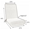 Casual Cushion Solid Sunbrella Fabric 1-Piece Indoor/Outdoor Club Chair Cushion, 22"W x 44"L - 4 of 4