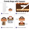 Big Dot of Happiness Giraffe Print - DIY Safari Party Clear Goodie Favor Bag Labels - Candy Bags with Toppers - Set of 24 - 3 of 4