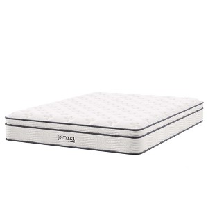 Modway Jenna 10" King Mattress - Innerspring Hybrid Mattress with Quilted Pillow Top and Medium-Firm Support - 1 of 4