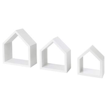3pc Dolle Lodge Set Floating Wall Shelves - White