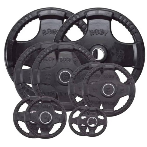 Body solid rubber discount grip olympic weight plates