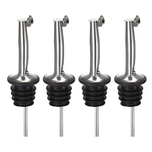 Unique Bargains Stainless Steel Leakproof Odorless Liquor Pourer with Rubber Dust Cap - 1 of 4