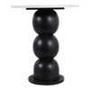 Bubble End Table, Side Table, or Small Night Stand for Room Decor - Artistic Bedside Table with Marble Top for Modern Bedroom or Living Room Decor - 4 of 4