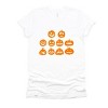 Simply Sage Market Halloween Pumpkin Faces Short Sleeve Tee - XL - White - 2 of 4