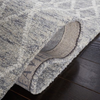 Gray Hand-Tufted Wool 4' x 6' Rectangular Area Rug