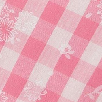 pink and white checks
