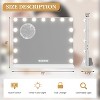 Garvee Vanity Mirror with loudspeaker, 15 Dimmable Bulbs, 360° Swivel, Touch Control, 10x Magnification, Tabletop or Wall Mount - 3 of 4