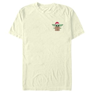 Men's Star Wars: The Mandalorian Christmas Small Santa Grogu T-Shirt - 1 of 4
