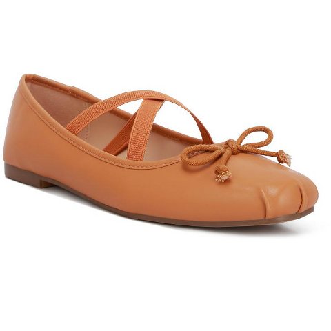 Обувь London Rag Womens Leina Recycled Faux Leather Ballet Flats 9
