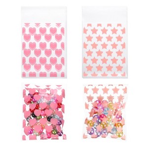 Unique Bargains Pattern Cookies Gifts Favors Treat Bags with Lock Seal Zipper 50 Pcs - 1 of 4