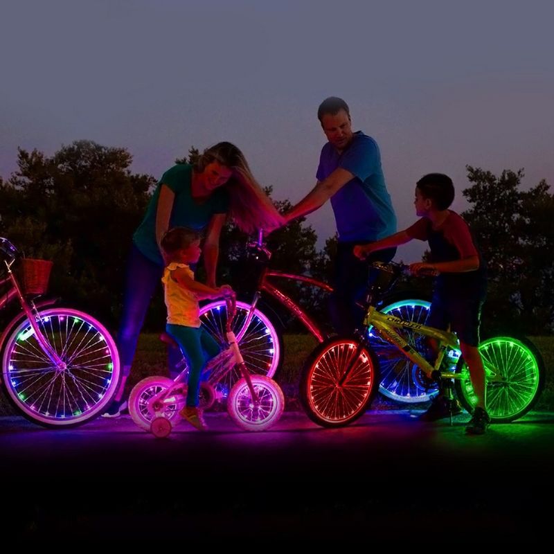 Activ Life Bike Wheel Lights (2 Tire, Red) Top Basket Stuffers for Kids Girls Boys Teen Gifts; Best Spring Break Essentials, 2 of 6