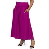 24seven Comfort Apparel Foldover Plus Size Maxi Skirt With Pockets - 4 of 4