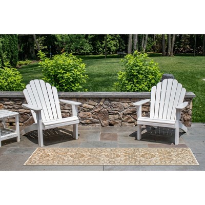 Sandy Floral 24" Synthetic Traditional Flatweave Area Rug