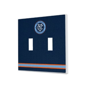 MLS Eastern Conference Teams Stripe Hidden-Screw Light Switch Plate for Double Toggle - 1 of 4