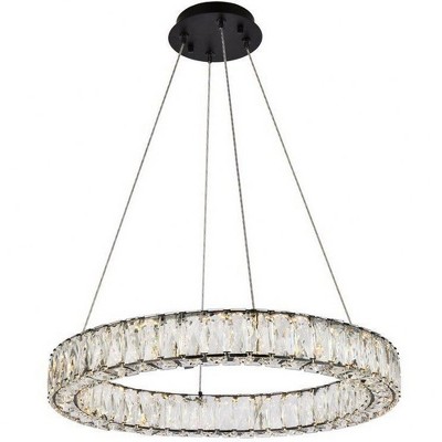 Elegant Lighting Monroe 1 - Light Pendant in  Black