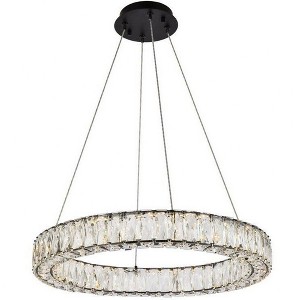 Elegant Lighting Monroe 1 - Light Pendant in  Black - 1 of 1