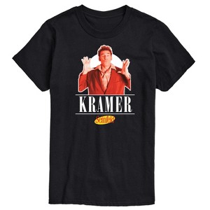 Men's Seinfeld Kramer Short Sleeve Graphic T-Shirt - Black - 5X Big and Tall - 1 of 4