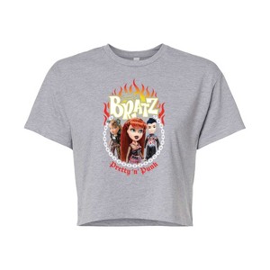 Women's - Bratz - Punk Rock Dolls Pretty in Punk Cropped Graphic T-Shirt - 1 of 4