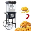 Hachikiko Vintage Style 8oz Popcorn Machine with Cart,Stainless-Steel Kettle, Heated Warming Deck & Old Maids Drawer - 3 of 4