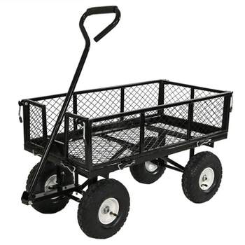 Gardeners Supply Company Heavy Duty Mobile Tool Storage Caddy, All In One  Easy-roll Garden Tools Utility Cart Carrier