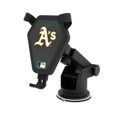 Keyscaper Oakland Athletics Linen 10-Watt Wireless Car Charger