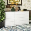 FUFU&GAGA White Large Floor Wood Dressers & Chest of Drawers - 2 of 4