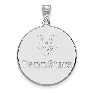 Black Bow Jewelry 14k White Gold Penn State Nittany Lions NCAA Extra Large Pendant - 1 of 3